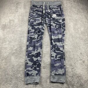 Nike Jogger Pants Youth Size Small Blue Camo Athletic